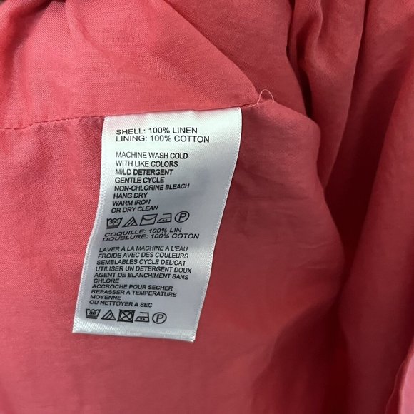 Tommy Bahama Womens Pink Linen Shift Dress Size Small - Picture 8 of 10